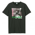 Amplified Unisex Adult London Calling The Clash T-Shirt - M