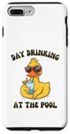 iPhone 7 Plus/8 Plus Funny Duck Swimming Pool Vacation Day Drinking At The Pool Case