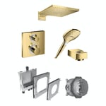 Hansgrohe Takdusch Ecostat Inbyggnadspaket Dusch Guld 71008990