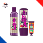 Aussie SOS Repair Shampoing + Soin Intensif + Super Masque Pour Cheveux Abîmés