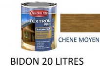 TEXTROL PRO 20L SATURATEUR CHENE MOYEN ASPECT HUILE BOIS TENDRE EXTERIEUR BARDAG