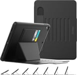 Coque Pour Ipad 6eme/5eme Generation/Air 2/Pro 9.7, Housse Étui Pour Ipad 9,7 Pouces Avec [Support Multi-Angles] Porte-Crayon & Emplacement Pour Carte, Veille/Réveil Automatique (Noir).[G789]