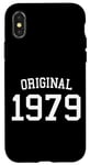 Coque pour iPhone X/XS Original 1979, 45 ans pour homme et femme 45ème anniversaire