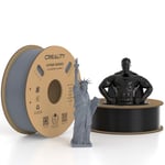 Creality Hyper PLA Filament 1.75 mm 2 KG, Haute Vitesse PLA 30-600 mm/s Filament d'imprimante 3D, Précision Dimensionnelle +/-0.03 mm, Lot de 2 Bobines de 1 KG (2,2 lb) PLA (Noir & Gris)