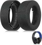 Coussinets d'écouteurs de rechange professionnels compatibles avec casque sans fil Sony PS5 Pulse 3D avec tissu respirant et mousse de qualité supérieure - Coussinets de rechange durables