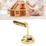 Dockhus Miniatyr Vägglampa Mini LED Dockhus Vägglampa med Batteri för 1/12 Dockhus Möbler Dekoration Guld