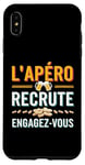 Coque pour iPhone XS Max L'Apéro Recrute Engagez-vous Humour Convivialité Amusant