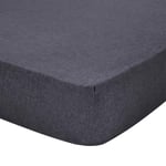 Drap Housse, Frisson Anthracite, 160x200 Bonnet 30, Essix