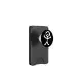 Stickman Doigt du majeur Silhouette drôle de blague méchant fête PopSockets PopWallet pour MagSafe