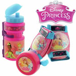 Disney Princess Kid Bike Cycle Set Knee Pad Elbow Pads Bell Bottle Skate Scooter