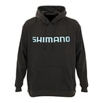 Shimano Performance Mens Hoodie Black Charcoal Size Small