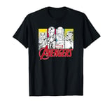 Marvel Assemble Avengers Comics On Colors T-Shirt