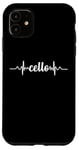 Coque pour iPhone 11 Cello Heartbeat ECG Violoncello Cellists & String Virtuosos