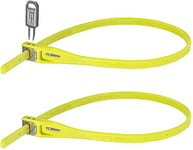 Hiplok Z Lok Twin Pack Attache de sécurité Mixte Adulte, Jaune (Lime), Taille Unique