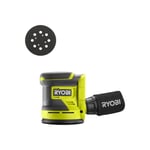 Pack RYOBI - Ponceuse excentrique RROS18-0 - 18V One+ - Sans batterie ni chargeur - Plateau de ponçage ROSP1A - 125 mm