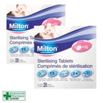 2x Milton Sterilising Tablets 28 | Sterile for up to 24 Hours