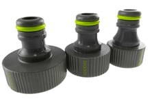 Outdoor Threaded Tap Connectors To Garden Hose,5 Year Guarantee 1/2",3/4"+1"