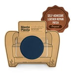 MastaPlasta Self-Adhesive Premium Leather Repair Patch - Navy Circle 8cm x 8cm (3in x 3in). First-Aid for Sofas, Car Seats, Handbags, Jackets