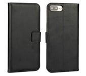 Neuf Noir Cuir de Luxe Étui Pour IPHONE 6 6S Plus Carte Poche Portefeuille #1229