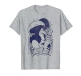 Disney Peter Pan Captain Hook Outline Portrait T-Shirt