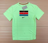 Nike Miler Team Kenya Running Top Dri-Fit Lightweight Sport - Mens Medium New