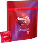 Durex - Feeling Extra - 40 Préservatifs Homme Fins Et Extra Lubrifiés