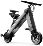 BinBin Foldable electric bicycle men and women mini battery motorcycle small portable mobility scooter,45KM