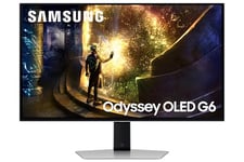 Samsung Odyssey Gaming OLED G6 LS27DG612SUXXU 27" QHD Gaming Monitor - 0.03ms, 240Hz, 2560x1440, HDMI 2.1, Displayport, USB