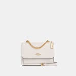 Coach Womens Crossgrain Leather Mini Klare Crossbody Bag - White - One Size