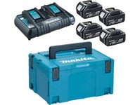 18V Makpac Kraftpaket (4*Bl1850+Dc18rd)