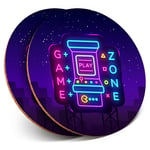 2 x Coasters - Game Zone Gaming Room Gamer  #45126