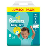 Pampers Baby-Dry Size 8, 52 Nappies