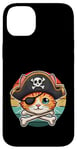 Coque pour iPhone 14 Plus Adorable chat avec chapeau de pirate pour enfant