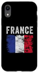 Coque pour iPhone XR Drapeau de la France vieilli – Hommes, femmes, enfants – Drapeau français