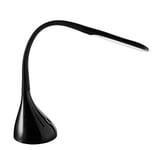 ALCO-Albert 908-11 - Lampe LED pour bureau/poste de travail avec pied, noir, intensité lumineuse réglable sur 4 niveaux, 16 LED, plastique, 7 watts, env. 13,5 x 13,5 x 45 cm
