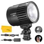 Godox Lampe LED de Table LC30D, Lampes de Photographie LED, 8 Effets D'éclairage Prédéfinis, Taille de Tasse, LED Light pour Prise de Vue Bureau, Diffusion en Direct, Photographie de Petits Produit