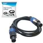 HQRP 6ft Speakon to Speakon M/m Cable for Aguilar Tone Hammer 350, 500 Amplifier