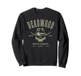 Deadwood South Dakota USA Skull Design Sweatshirt