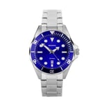 Mens Sekonda Hudson Divers 200M Blue Dial & Bezel Watch 30097 RRP £84.99