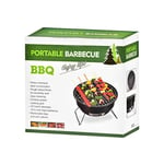 Barbecue rond portable en acier inoxydable,gril à charbon de bois pliant,adapté au jardin en plein air,four à pain à glace - Type 26X26X18cm