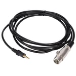 Cuifati Microphone Cable,10FT 3 Pin XLR Connector Female to 1/8" 3.5mm male Stereo Jack Microphone Audio Cord Cable,durable