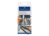 Faber-Castell Creative Studio Sketch - Pencil, Crayon And Charcoal Crayon Set - 7 Delar