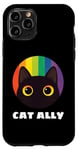 iPhone 11 Pro Rainbow Cat Ally: Celebrating LGBTQ+ Unity - Pride Month Case