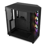 [B-Grade] NZXT H6 Flow RGB ATX PC Case - All Black CC-H61FB-R1