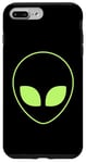 Coque pour iPhone 7 Plus/8 Plus Tête d'extraterrestre verte – drôle OVNI amateur d'alien style années 90 cosmique