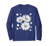 Big Daisies Retro Flowers Long Sleeve T-Shirt