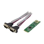 MicroConnect seriell adapter - PCIe 2.0 - RS-232 x 2