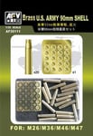 AFV Club AF35111 1/35 90mm Shell Set Accesories GUN Hobby Plastic Model Kit NEW