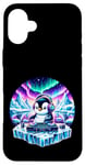 iPhone 16 Plus Funny Penguin Dj Headphones Graphic for Men Women Kids Case