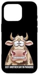 Coque pour iPhone 16 Pro Just Another Day In Paradise Cow Humour Sarcasme Femmes Hommes